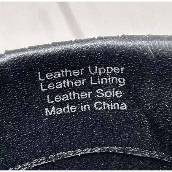 Deltan Kelsea Sandals Womens 8.5 Black Leather Square Toe Heeled Dress - Picture 10 of 16